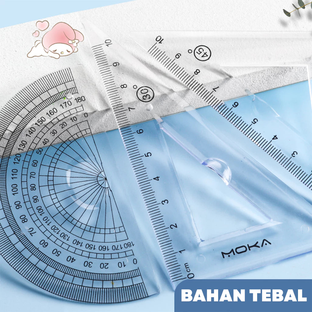 [READY] HOPTECH Cute Ruler 1 Set of 4 Premium Rulers Can Be Bend Without Breaking