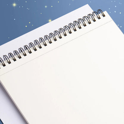 HOPTECH Children's Sketchbook A4 Drawing Book Astronaut Spiral Bound Thick Paper 30 Sheets