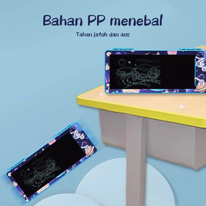 Drawing Box Aesthetic Pencil Box with Scribble Board Waterproof Boys Pencil Case Children's Pencil Box