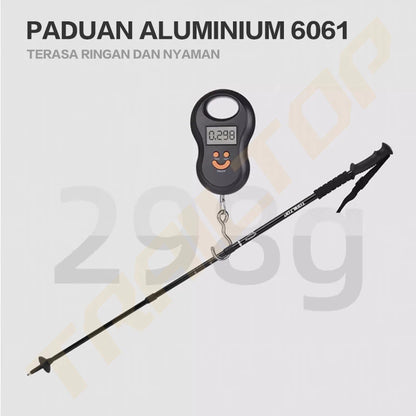 [READY] HOPTECH Trekking Pole Adjustable 65–135cm Folding Mountain Stick for Outdoor Hiking Lightweight