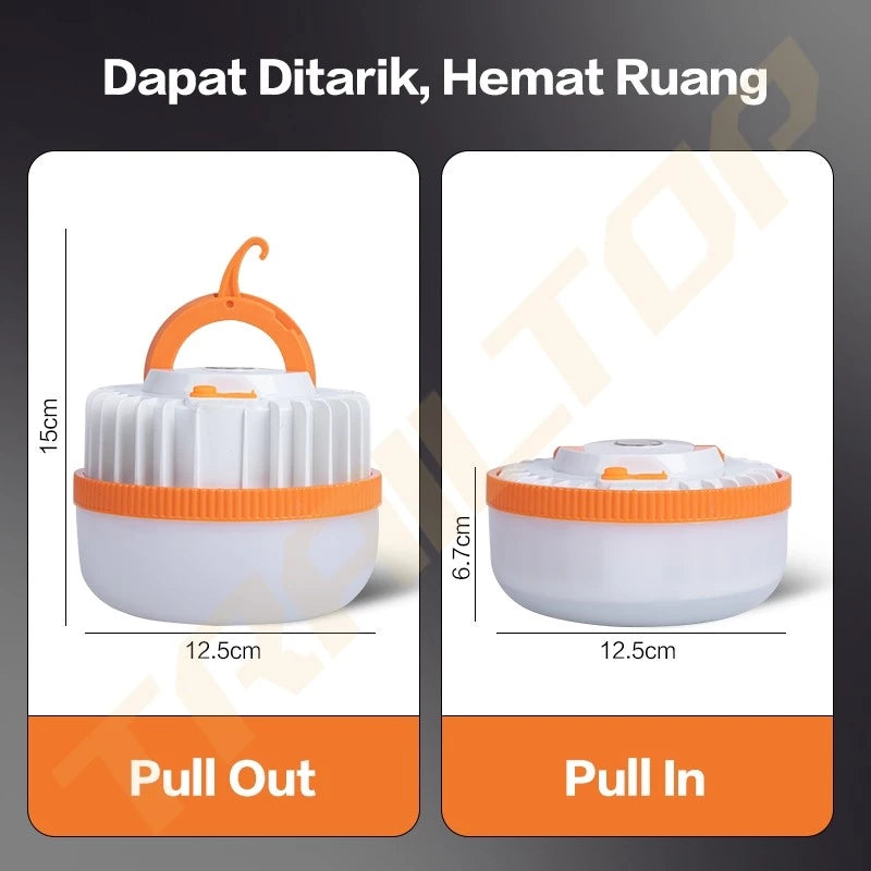 [READY] HOPTECH LED Camping Emergency Light with Type-C Charger, Long Lasting 6-8 Hours, Super Bright