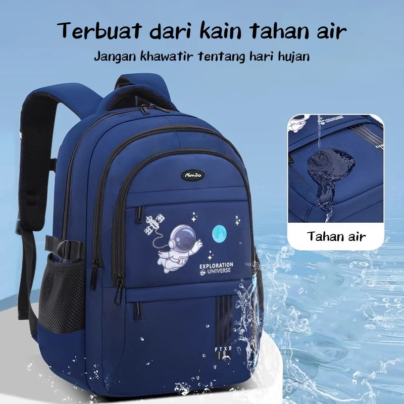 [READY] Hoptech Elementary School Boys' School Bags Astronaut Children's Bags Boys' School Bags School Backpacks
