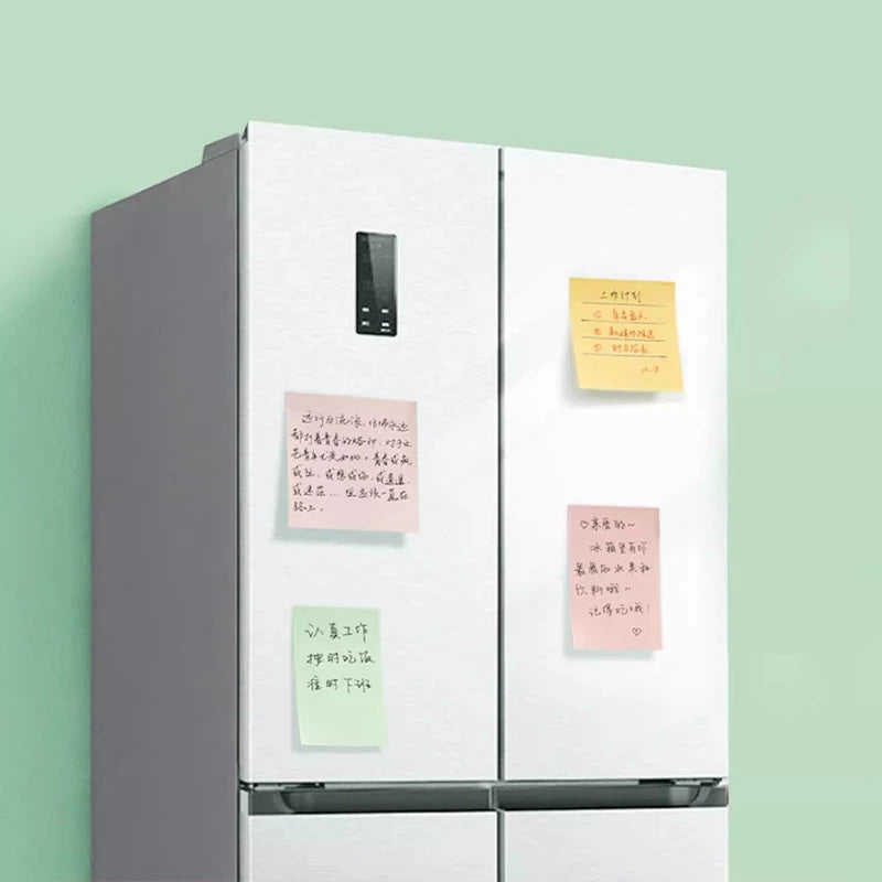 HOPTECH Sticky Notes 4 Colors 7.6×7.6CM Memo Stick Paper Sticky Notes Office Supplies