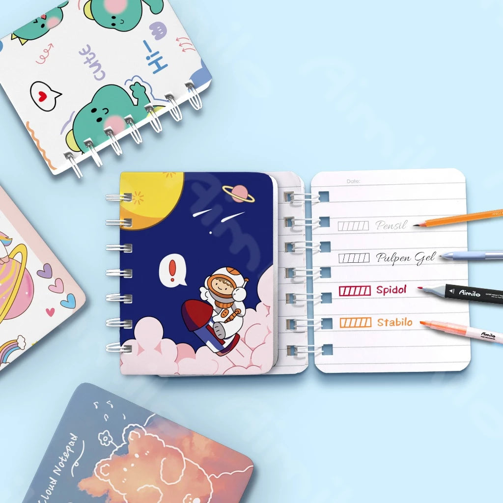 Mini Notebook 1 Pack 4 Pcs Small Scrapbook Note Book Small Note Book 50 Sheets