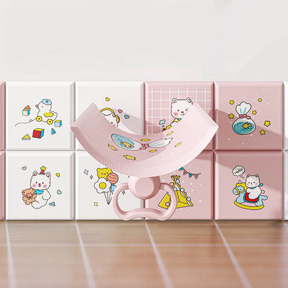 Hoptech - Wallpaper Foam Headboard Bed Wallfoam Empuk Kedap Suara Tahan Air | Karakter Anak