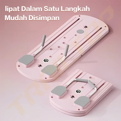 [READY] HOPTECH Papan Perut Latihan Perut Aerobik Pilates Board 5 ln 1 Push Up AB Wheel Roller Alat Sit Up