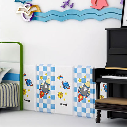 Hoptech - Wallpaper Foam Headboard Bed Wallfoam Empuk Kedap Suara Tahan Air | Karakter Anak