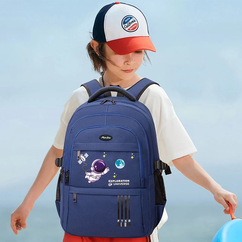 [READY] Hoptech Elementary School Boys' School Bags Astronaut Children's Bags Boys' School Bags School Backpacks