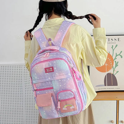 [READY] HOPTECH Girls' School Bags Elementary &amp; Middle School Children's School Bags Large Capacity Waterproof Backpacks Children's Gifts