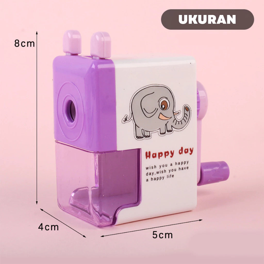 HOPTECH Cartoon Style Rotating Pencil Sharpener Desk Sharpener 4 Colors