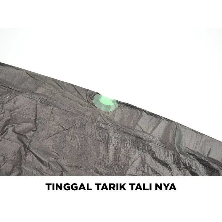 Hoptech - KANTONG PLASTIK SAMPAH DENGAN TALI | KANTONG SAMPAH SERBAGUNA | KANTONG PLASTIK KRESEK