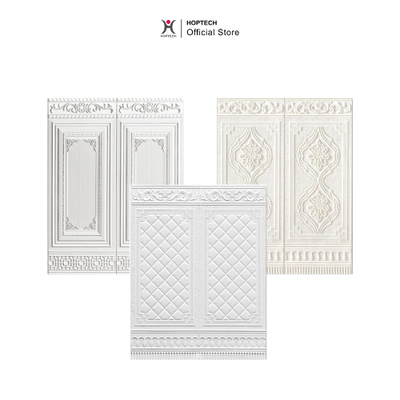 Wall Sticker 3D Motif Pintu Jati A06