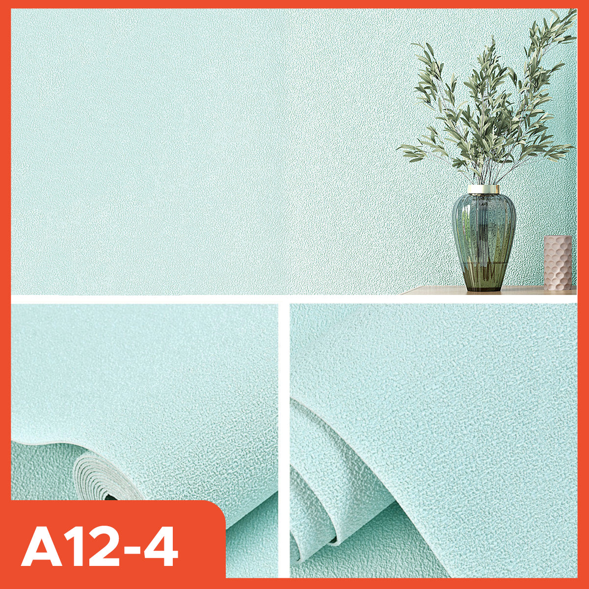 Linen Wallpaper Roll size 280 x 50 CM Decorative Aluminum Wall Sticker 