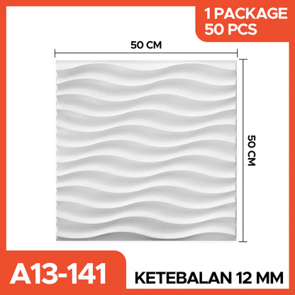 Hoptech - WALL PANEL 3D PVC WALLPANEL WALLPAPER DINDING / WALL PANNEL 50X50CM dan 30x30CM