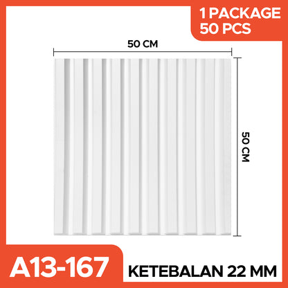Hoptech - WALL PANEL 3D PVC WALLPANEL WALLPAPER DINDING / WALL PANNEL 50X50CM dan 30x30CM