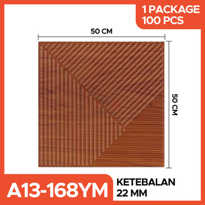 Hoptech - WALL PANEL 3D PVC WALLPANEL WALLPAPER DINDING / WALL PANNEL 50X50CM dan 30x30CM