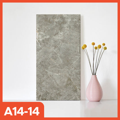 Hoptech - Wallpaper dinding Vinyl Marble Motif Kayu 30 x 60 cm 0,3cm Stiker Keramik A14