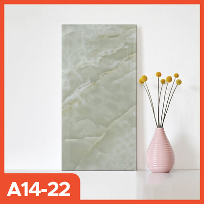Hoptech - Wallpaper dinding Vinyl Marble Motif Kayu 30 x 60 cm 0,3cm Stiker Keramik A14
