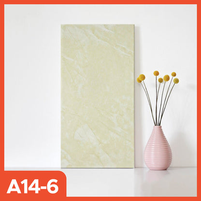 Hoptech - Wallpaper dinding Vinyl Marble Motif Kayu 30 x 60 cm 0,3cm Stiker Keramik A14