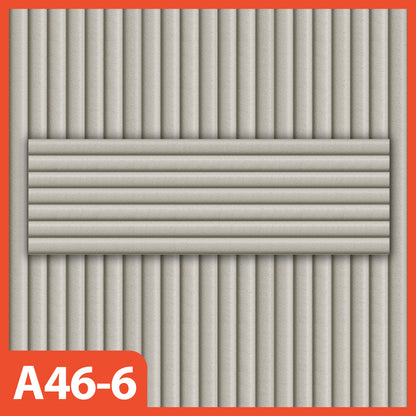 Hoptech - Wallpaper Sticker Foam Motif Garis Bahan Kulit Ukuran 76cm x 23cm A46