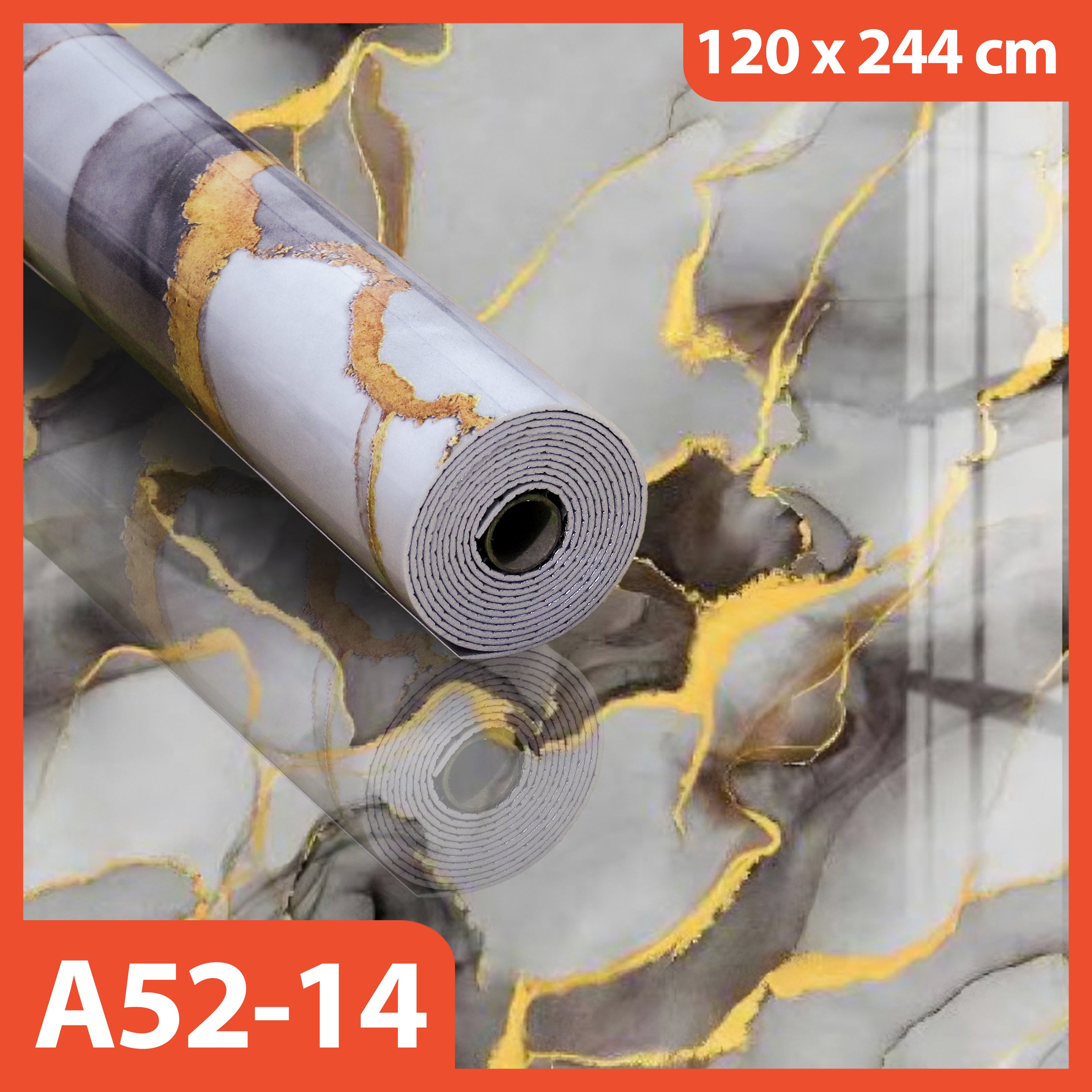 Marble Vinyl Wall Paper 1.2 x 2.45 Meters Thickness 2.5 MM Marble Foam Wallpaper Thick Roll Vinyl Marbel Granite Sticker A52