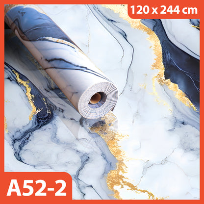 Marble Vinyl Wall Paper 1.2 x 2.45 Meters Thickness 2.5 MM Marble Foam Wallpaper Thick Roll Vinyl Marbel Granite Sticker A52