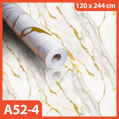Marble Vinyl Wall Paper 1.2 x 2.45 Meters Thickness 2.5 MM Marble Foam Wallpaper Thick Roll Vinyl Marbel Granite Sticker A52