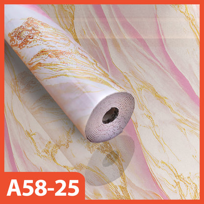 Hoptech - Wallpaper Dinding Motif Marble Roll 120 x 280cm Sticker Kamar Dekorasi PET Panjang 2.8 Meter A58