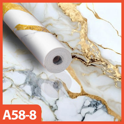 Hoptech - Wallpaper Dinding Motif Marble Roll 120 x 280cm Sticker Kamar Dekorasi PET Panjang 2.8 Meter A58