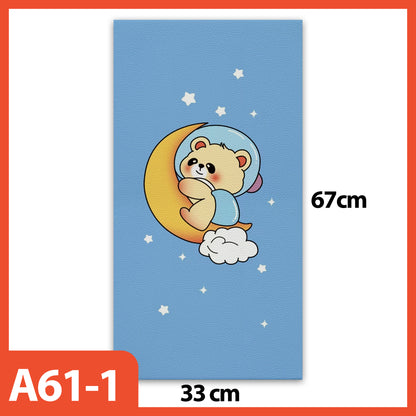 Hoptech - Wallpaper Foam Headboard Bed Wallfoam Empuk Kedap Suara Tahan Air | Karakter Anak