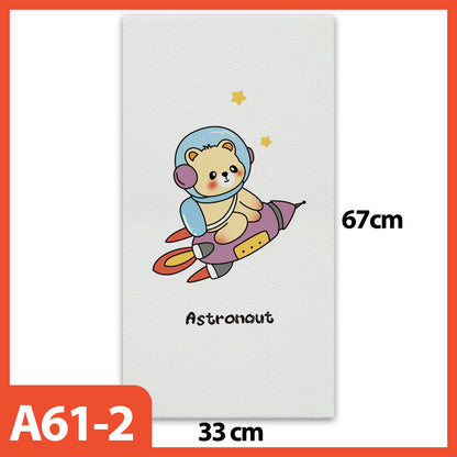 Hoptech - Wallpaper Foam Headboard Bed Wallfoam Empuk Kedap Suara Tahan Air | Karakter Anak