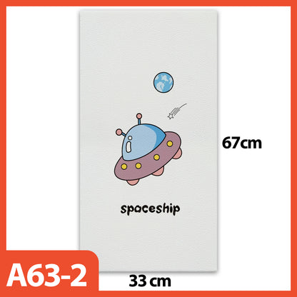 Hoptech - Wallpaper Foam Headboard Bed Wallfoam Empuk Kedap Suara Tahan Air | Karakter Anak