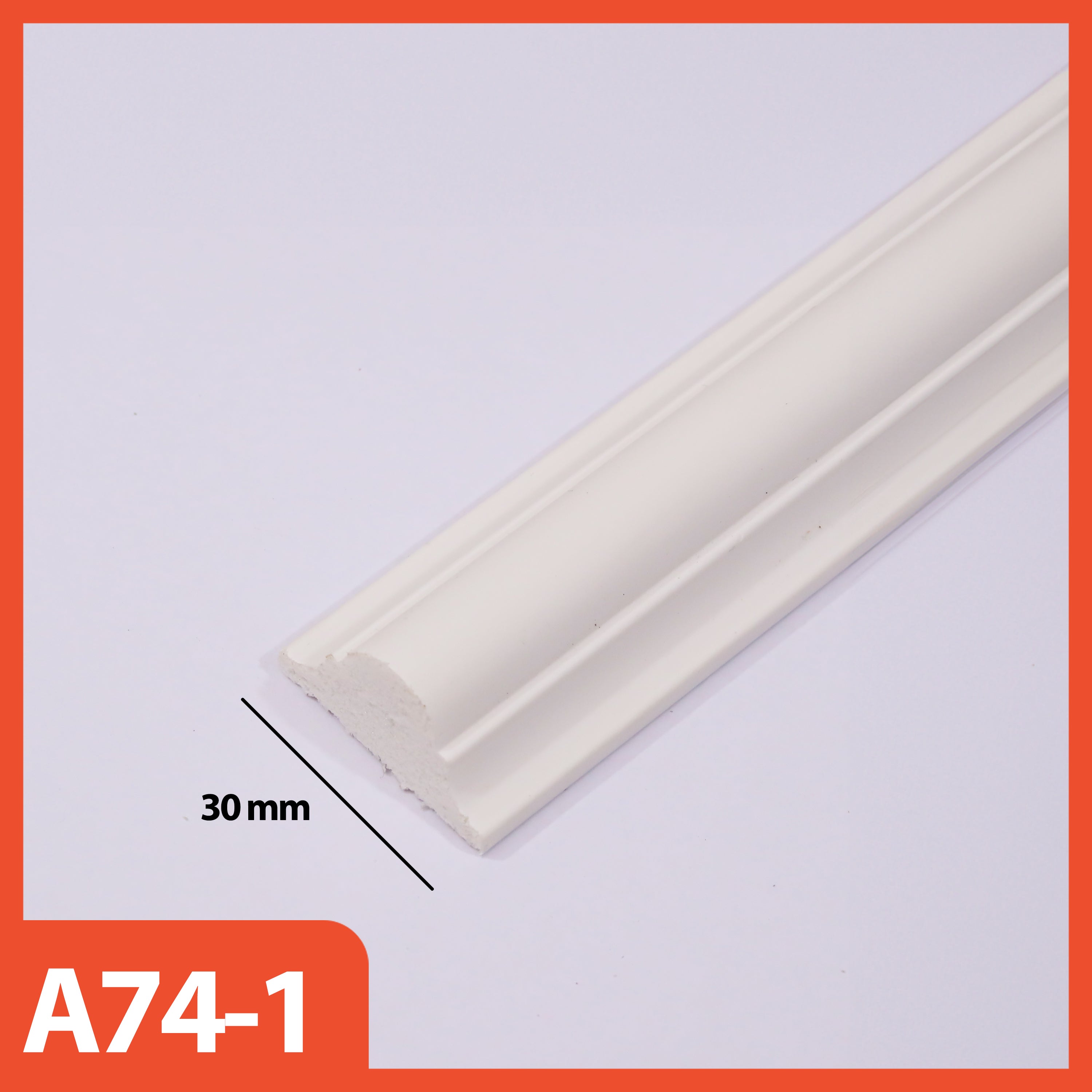 List Moulding Dekorasi Ruangan Gaya Eropa Wall Decor Bahan PS Anti Rayap & Anti Air, Kokoh & Tidak Rapuh Ukuran 3cm, 4cm, 6cm Panjang 2.9M