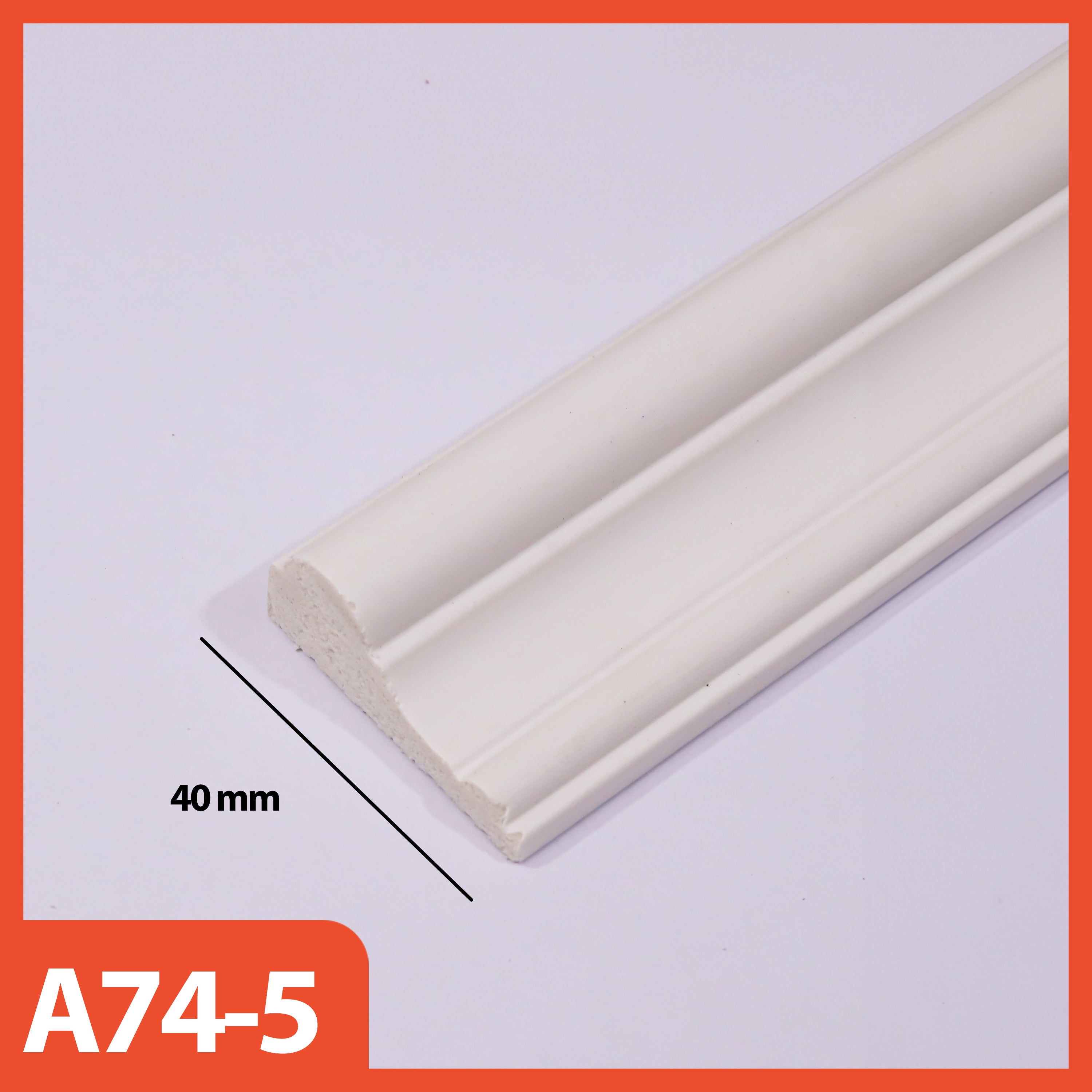 List Moulding Dekorasi Ruangan Gaya Eropa Wall Decor Bahan PS Anti Rayap & Anti Air, Kokoh & Tidak Rapuh Ukuran 3cm, 4cm, 6cm Panjang 2.9M