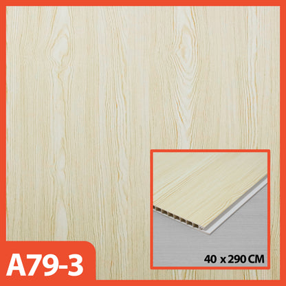 HOPTECH - PVC Wallboard 2.90 Meters Long, 40 Cm Wide, 8.5 Mm Thick, WPC Wall Panel Premium Wall Decoration