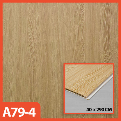 HOPTECH - PVC Wallboard 2.90 Meters Long, 40 Cm Wide, 8.5 Mm Thick, WPC Wall Panel Premium Wall Decoration