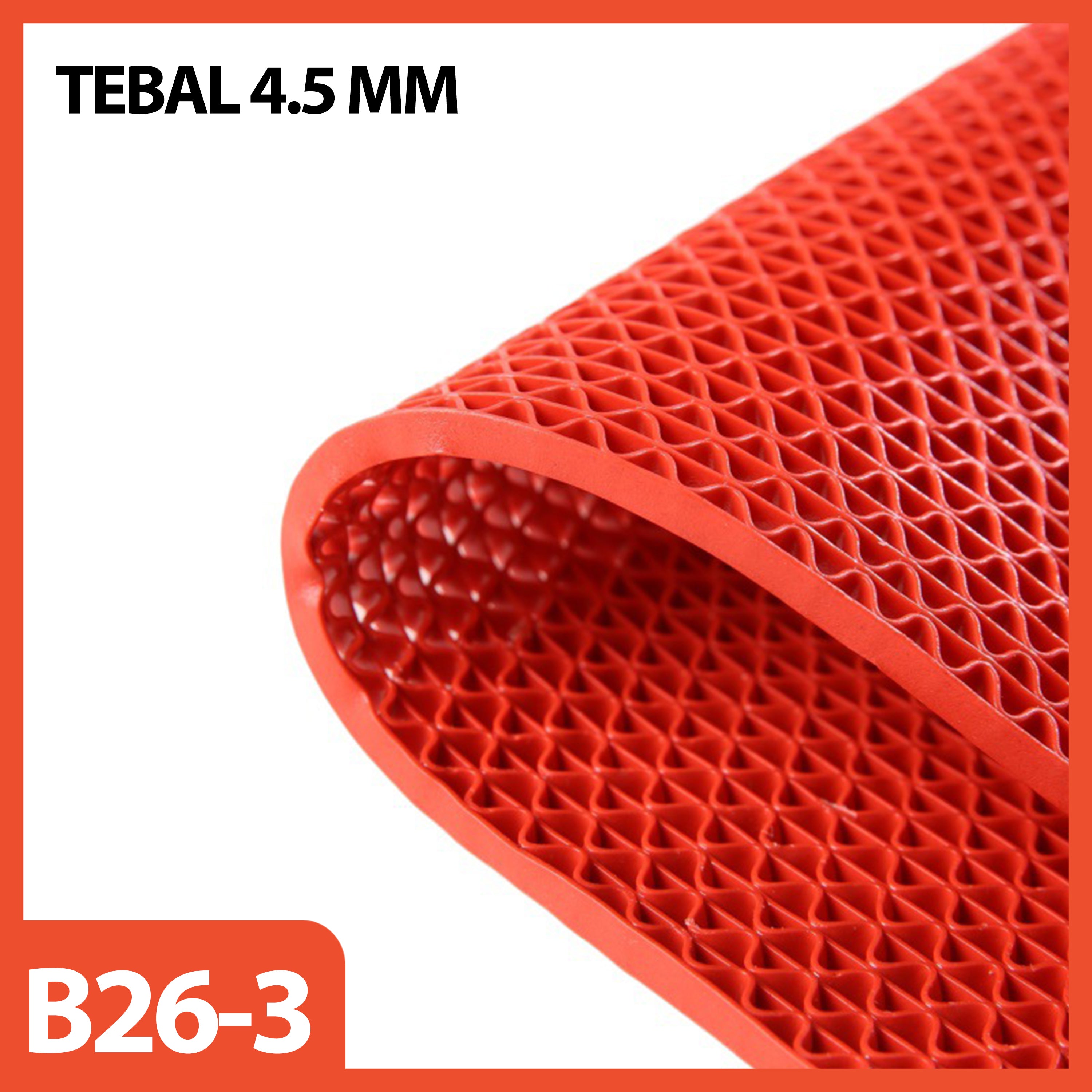 HOPTECH - Anti-Slip PVC Carpet Mat with Mesh 120*50 CM