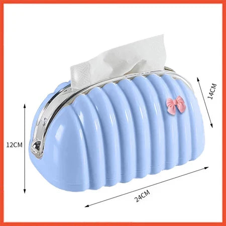 Mini Pouch Tempat Tisu Kerang Estetik | Kotak Tisu Minimalis Stylish Lucu & Aesthetic D82