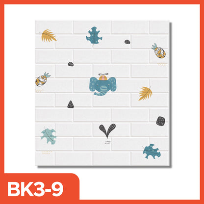 Wallpaper 3D Foam motif Anak 70x77 CM 3D Timbul Dekorasi Dinding Self Adhevice kertas stiker