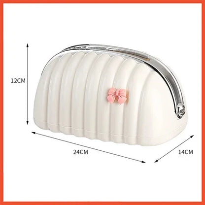 Mini Pouch Tempat Tisu Kerang Estetik | Kotak Tisu Minimalis Stylish Lucu & Aesthetic D82