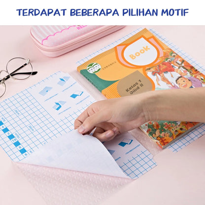 HOPTECH-Waterproof PVC Plastic Book Cover Lks Plastic Cover Protective Film Notebook 10 Sheets