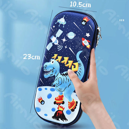 Boys' Pencil Case 3D Waterproof Aesthetic Pencil Case School Stationery