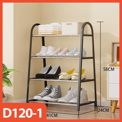 Hoptech 4+5-Tier Shoe Rack | Minimalist, Rust-Resistant, Strong, Multi-Purpose, Black Steel
