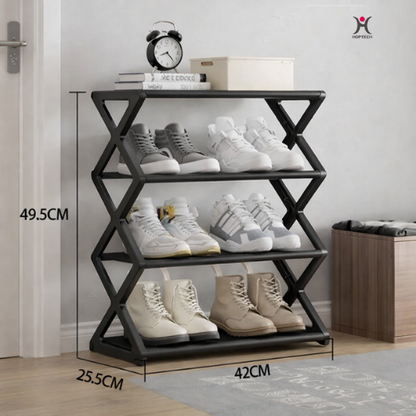 Rak Sepatu X-Shape D121 Minimalis