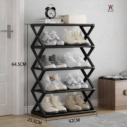 Rak Sepatu X-Shape D121 Minimalis