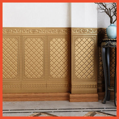 Wall Sticker 3D Motif Pintu Jati A06