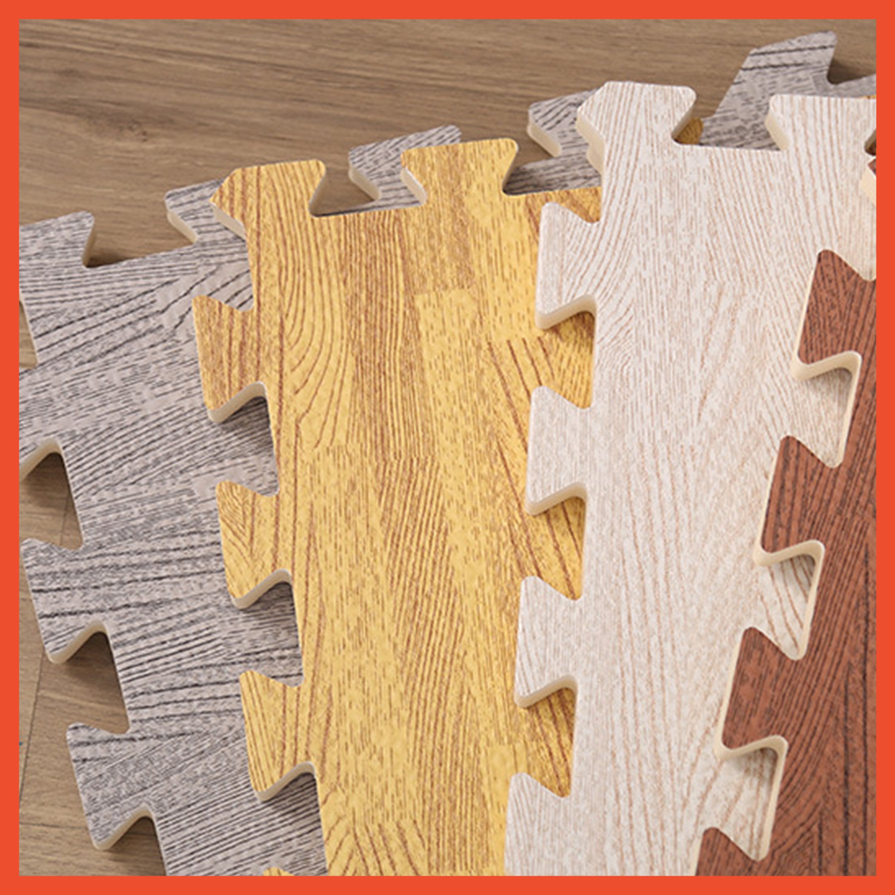 Hoptech - Evamat Puzzle Mat Floor Mat 30x30*1cm | Soft PE Mat for Play &amp; Babies 