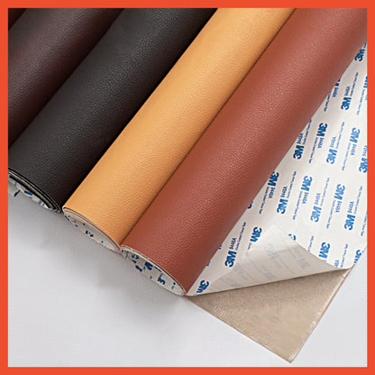 HOPTECH - Stiker Perbaikan Kulit Yang Rusak Untuk Sofa Jok Berlubang / Sudah Ada Lem / DIY Sticker Perbaikan Kulit Sofa Tas Jok Yang Berlubang Dan Rusak