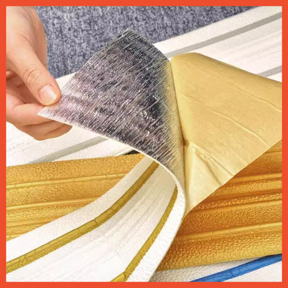 sTICKER DINDING LIST 3D | LIST FOAM DINDING  TEBAL 0,5CM WALLPAPER LIST FOAM DENGAN UKURAN 14 X 230 CM
