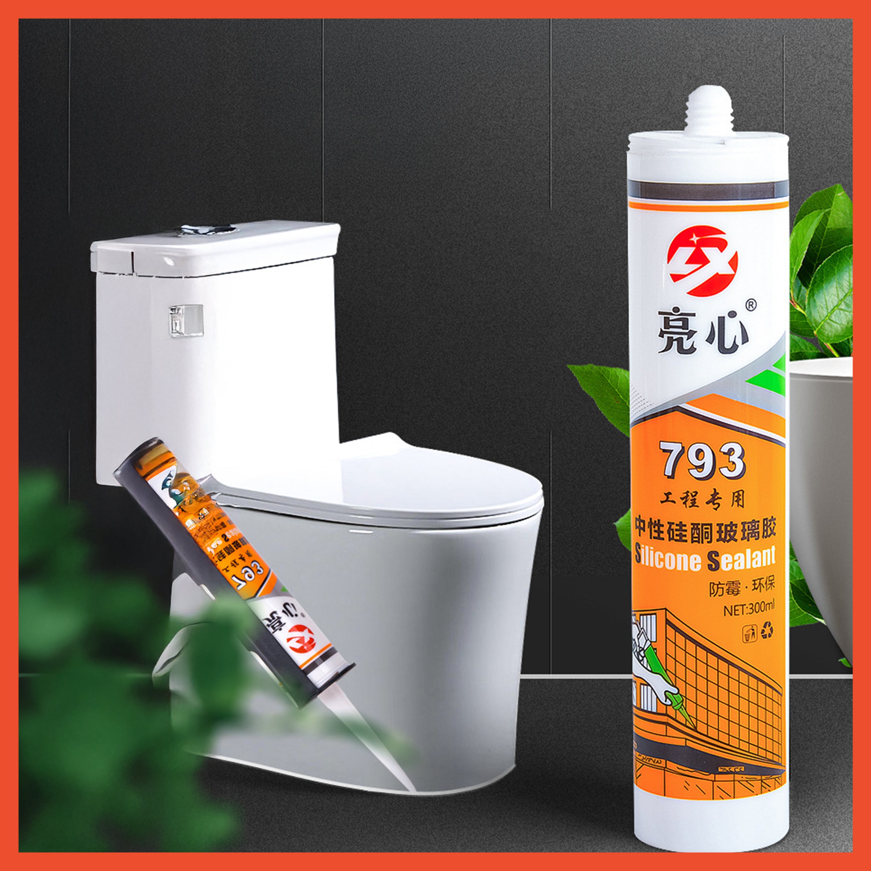 Lem Silikon Silicone Sealant Lem Kaca Silen Untuk Wallpaper Aluminium Kayu Logam PVC